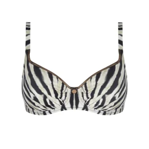 Maillots de Bain Antigel de Lise Charmel - Bikini Bonnet 3/4 La Tigre Blanc Tigre Bronze