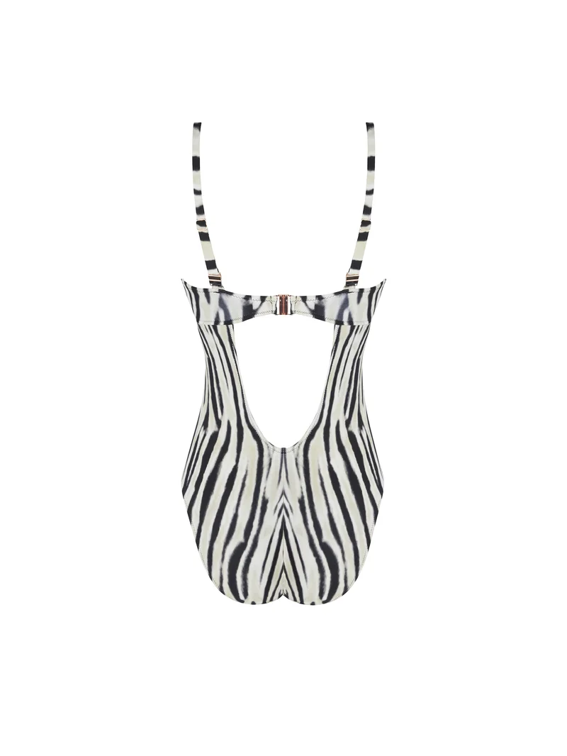 Maillot de bain Antigel de Lise Charmel - La Tigre Blanc Maillot de bain rembourré sans armatures Tigre Bronze – Image 3