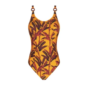 Maillot de bain Antigel de Lise Charmel - Maillot de bain à armatures bonnet intégral La Melanesia Jaune Banane
