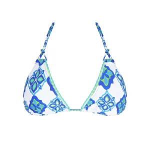Maillot de bain Antigel de Lise Charmel - L'Artisane Antigel Bikini triangle souple rembourré avec liens Bleu Céramique