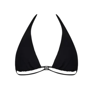 Maillot de bain Lise Charmel - Bikini triangle rembourré souple Éclat d'argent avec liens Noir Argent