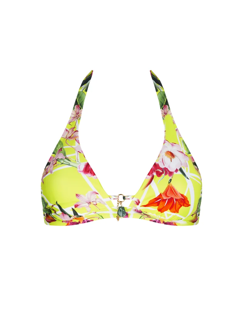Lise Charmel Maillots De Bain - Bikini Triangle Fleurs Splendeur Splendeur Lime – Image 2