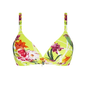 Lise Charmel Maillots De Bain - Bikini Rembourré Sans Fil Fleurs Splendeur Splendeur Lime
