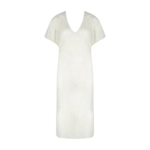 Maillots de bain Antigel de Lise Charmel - La Sexy Resille Long Caftan Nacre Resille