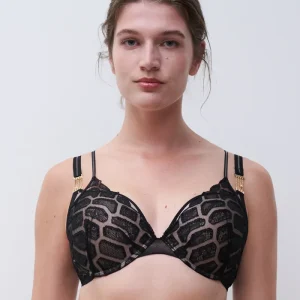 Chantelle - Soutien-gorge extra push-up Reptilia noir
