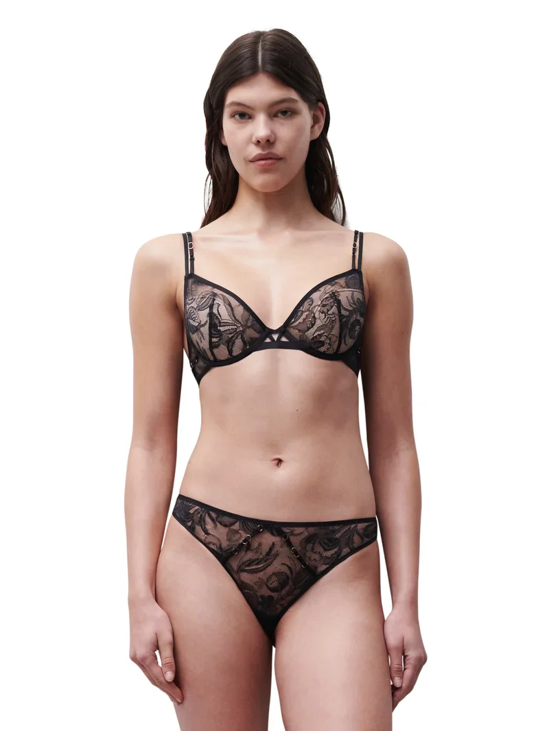 Chantelle - Soutien-gorge plongeant en mousse Spirits Noir – Image 3