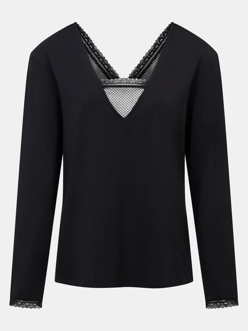 Chantelle - Haut à manches longues Romance noir – Image 2