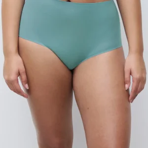 Chantelle - Culotte taille haute en tissu extensible doux (1xl-4xl) Vert paon