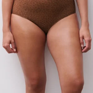 Chantelle - Culotte imprimée taille haute Softstretch marron sauvage