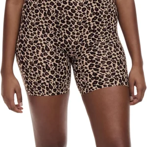 Chantelle - Short mi-cuisse taille haute en stretch doux / Imprimé léopard