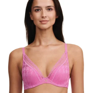 Chantelle - Soutien-gorge t-shirt plongeant Impression Rosebud