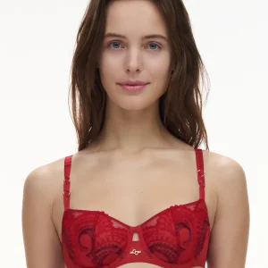 Chantelle - Soutien-gorge corbeille Mystic Dream Rouge Passion/Aubergine