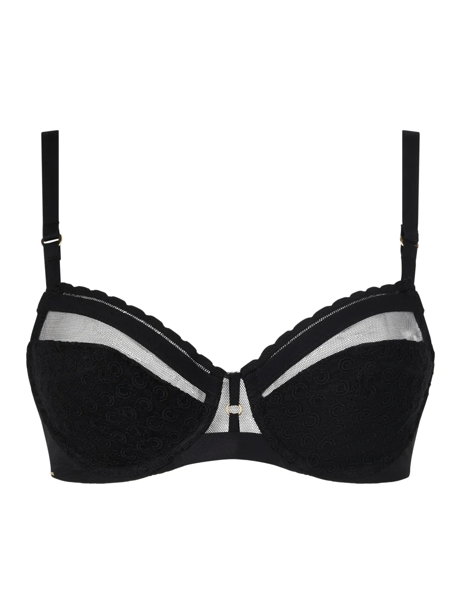 Chantelle - Soutien-gorge spacer couvrant Monogram Blanc – Image 4