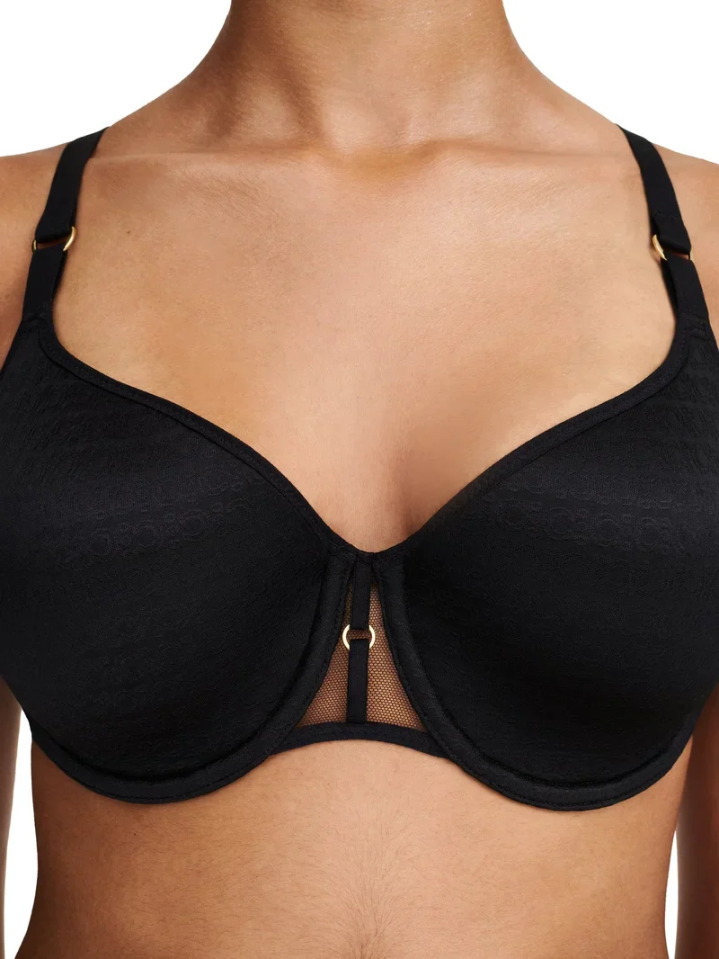 Chantelle - Soutien-gorge spacer couvrant Monogram Noir – Image 3