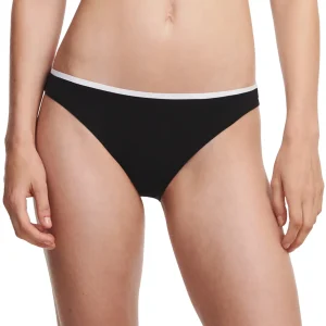 Chantelle Maillots De Bain - Authentic Bikini Slip Noir / Blanc
