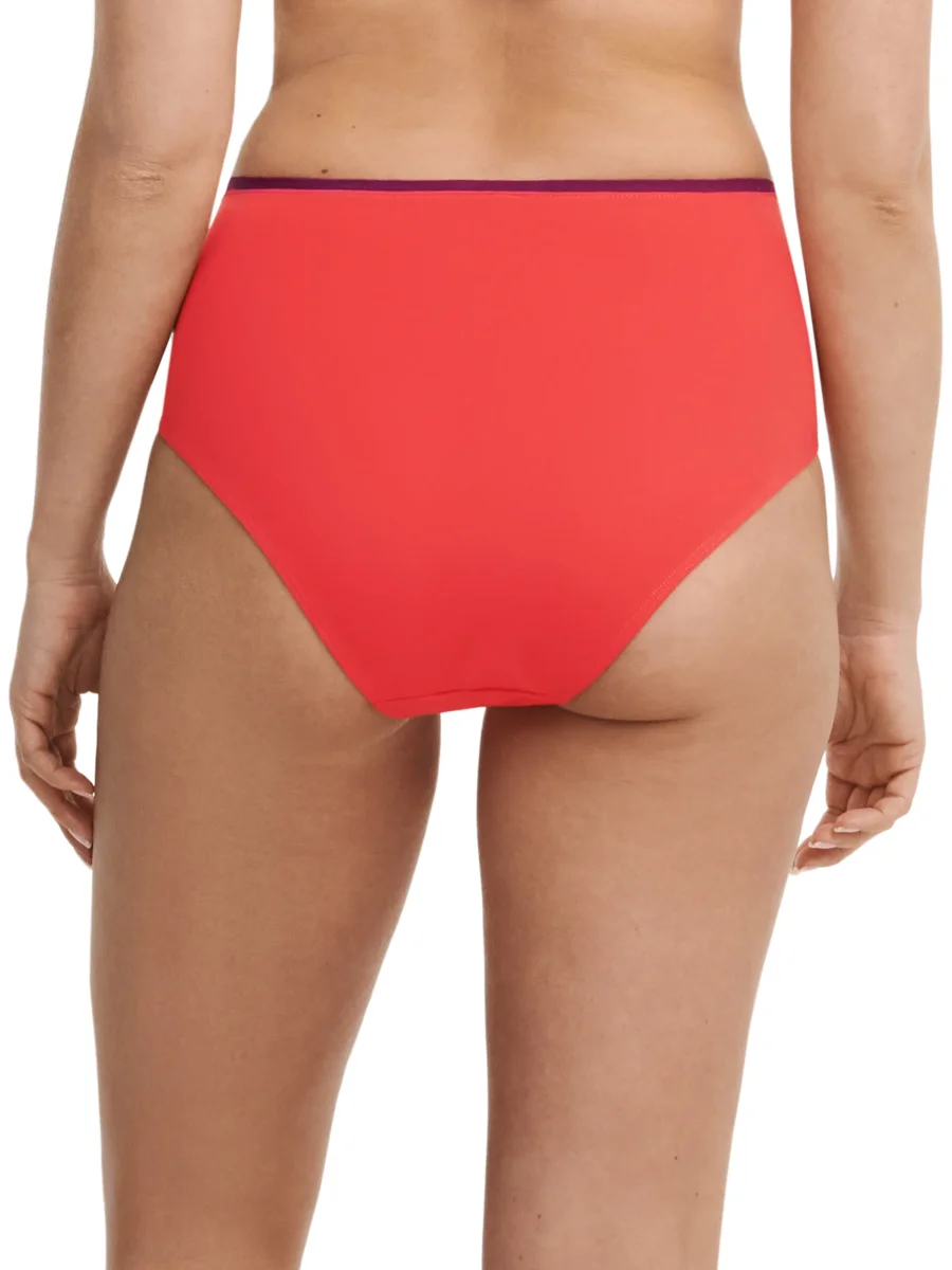 Chantelle Maillots De Bain - Authentique Slip De Bikini Complet Rouge / Orange – Image 3