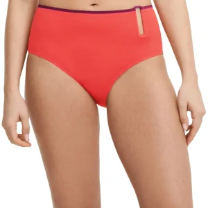 Chantelle Maillots De Bain - Authentique Slip De Bikini Complet Rouge / Orange