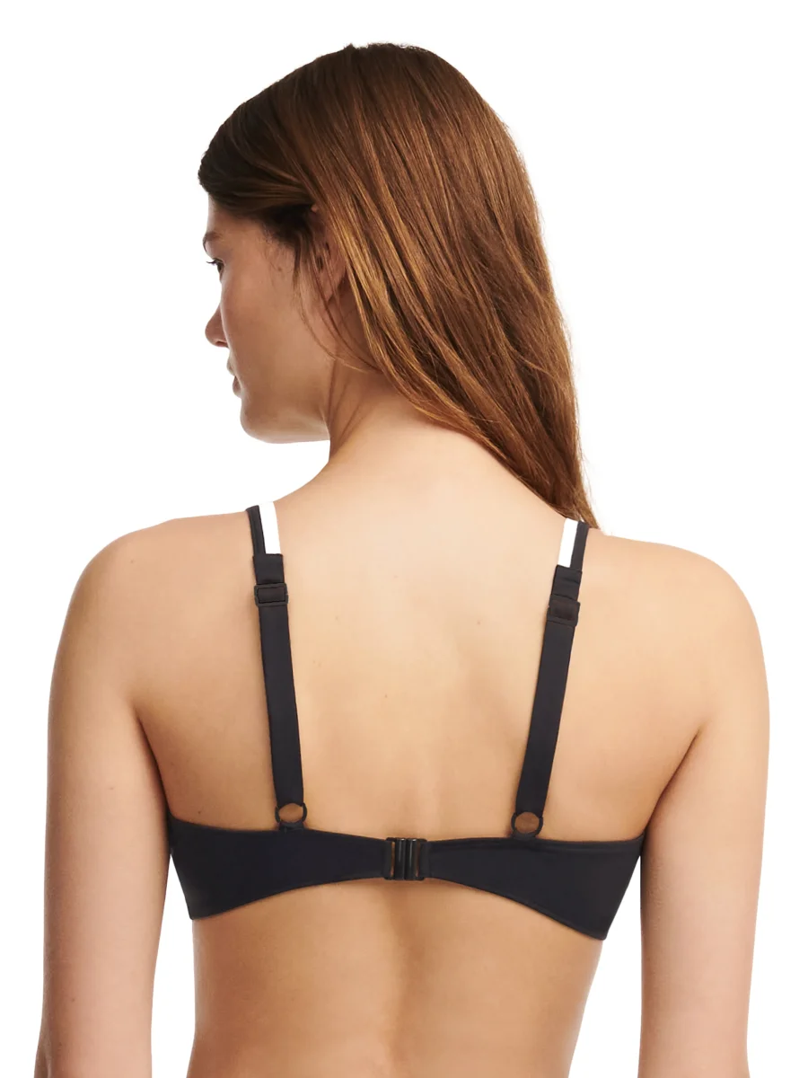 Chantelle Maillots De Bain - Authentic Plunge Underwired Bikini Noir / Blanc – Image 3