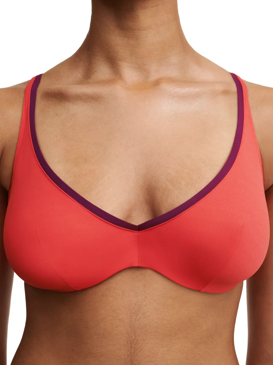 Chantelle Maillots De Bain - Authentic Plunge Underwired Bikini Rouge / Orange – Image 4