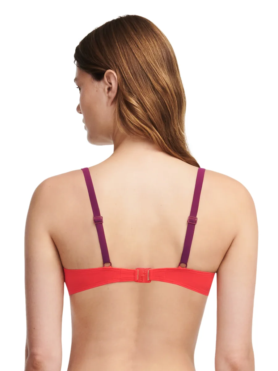 Chantelle Maillots De Bain - Authentic Demi-Coupe Memory Bikini Rouge / Orange – Image 3