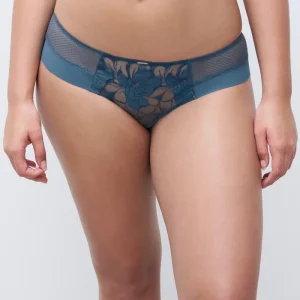 Chantelle - Jean court révélateur Fleurs Signature Bleu Denim