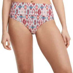 Chantelle Maillots De Bain - Devotion Full Slip Turquoise Ikat