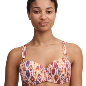 Chantelle Maillots de bain - Soutien-gorge corbeille mémoire Devotion Rouge Ikat