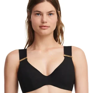 Chantelle Swimwear - Soutien-gorge plongeant à armatures noir