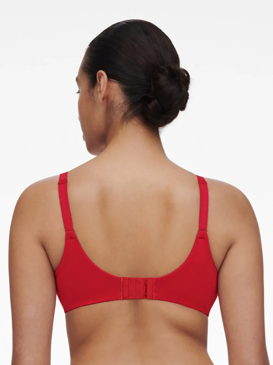 Chantelle EasyFeel - Soutien-gorge moulé couvrant Norah Rouge coquelicot – Image 4