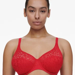Chantelle EasyFeel - Soutien-gorge moulé couvrant Norah Rouge coquelicot