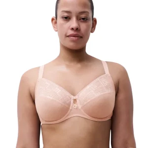 Chantelle - Soutien-gorge à armatures très couvrant Intrigue rose poudré