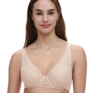 Chantelle - Soutien-gorge plongeant Origins Beige Doré