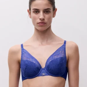 Chantelle - Soutien-gorge plongeant Origins bleu indigo