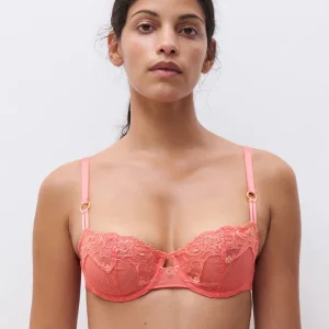 Chantelle - Soutien-gorge balconnet demi-bonnet Cabaret Sauvage Corail