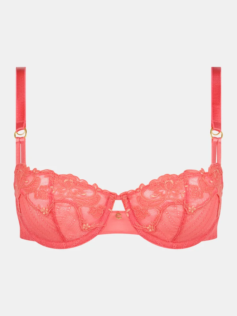 Chantelle - Soutien-gorge balconnet demi-bonnet Cabaret Sauvage Corail – Image 4