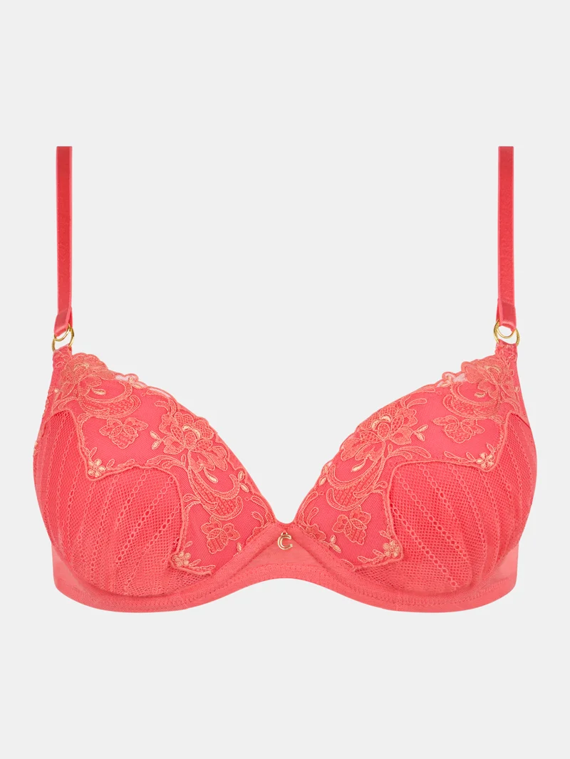 Chantelle - Soutien-gorge push-up Cabaret Sauvage Corail – Image 3