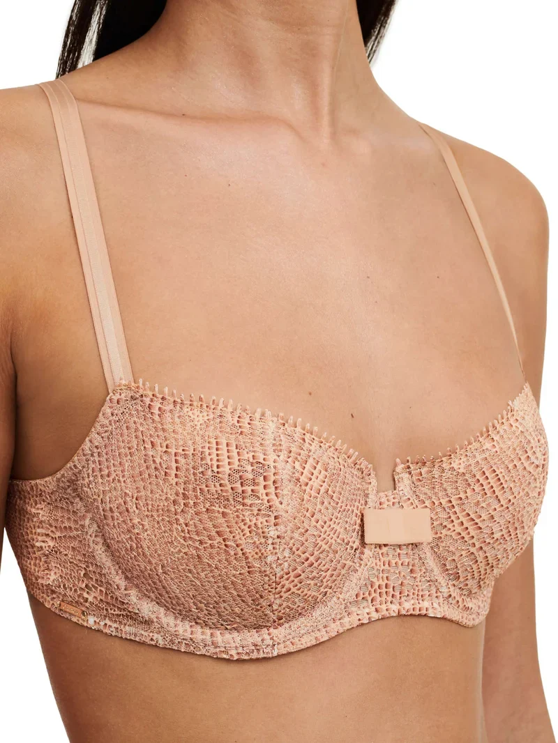 Chantelle - Soutien-gorge corbeille Day To Night en dentelle python – Image 3