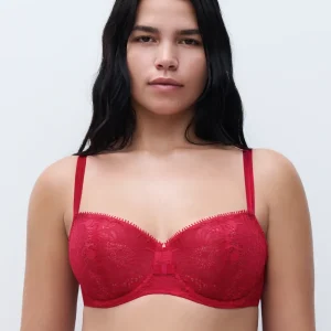 Chantelle - Soutien-gorge corbeille Day To Night Rouge coquelicot
