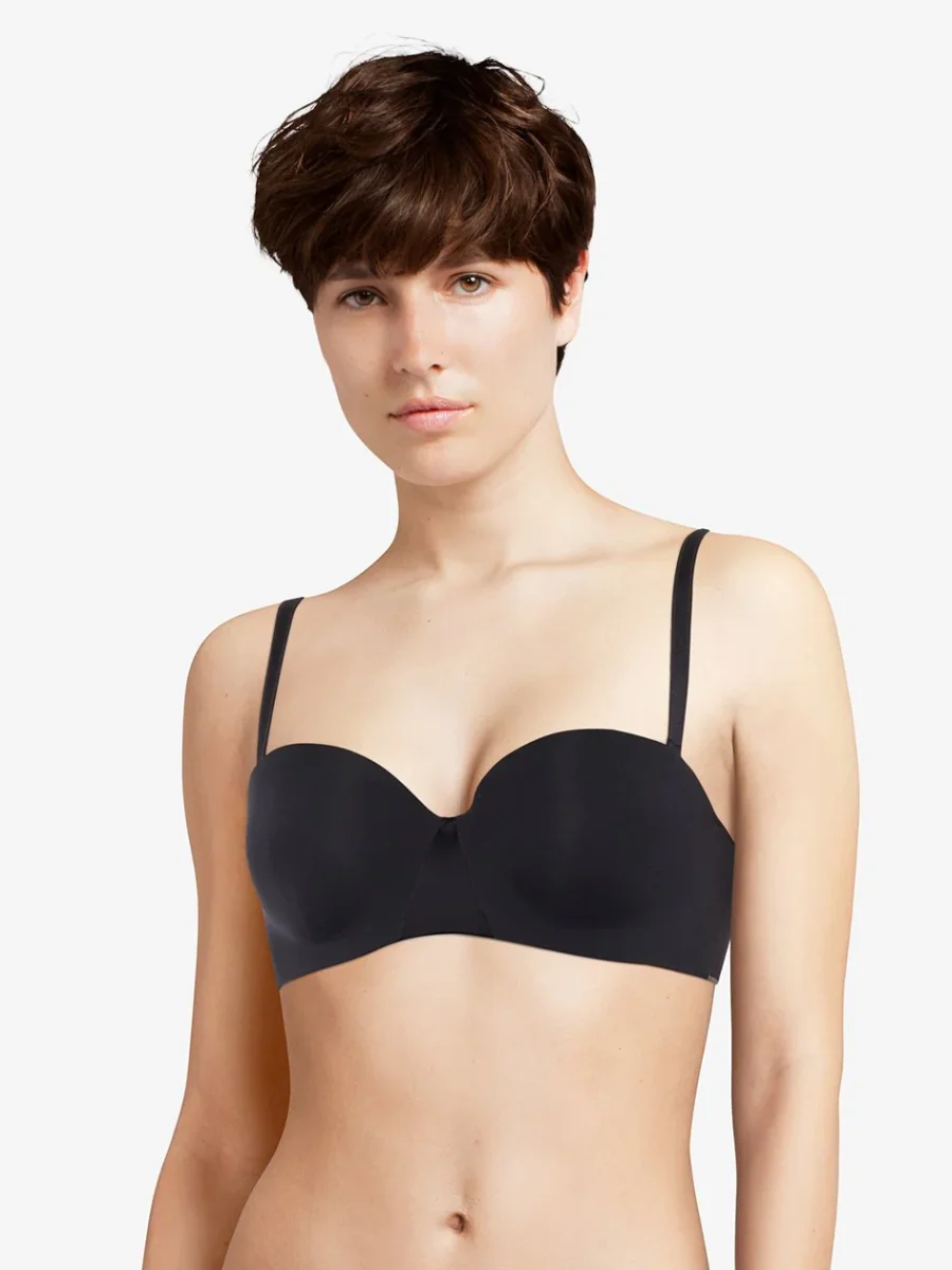 Chantelle - Soutien-gorge T-Shirt Bandeau Essentiall Noir