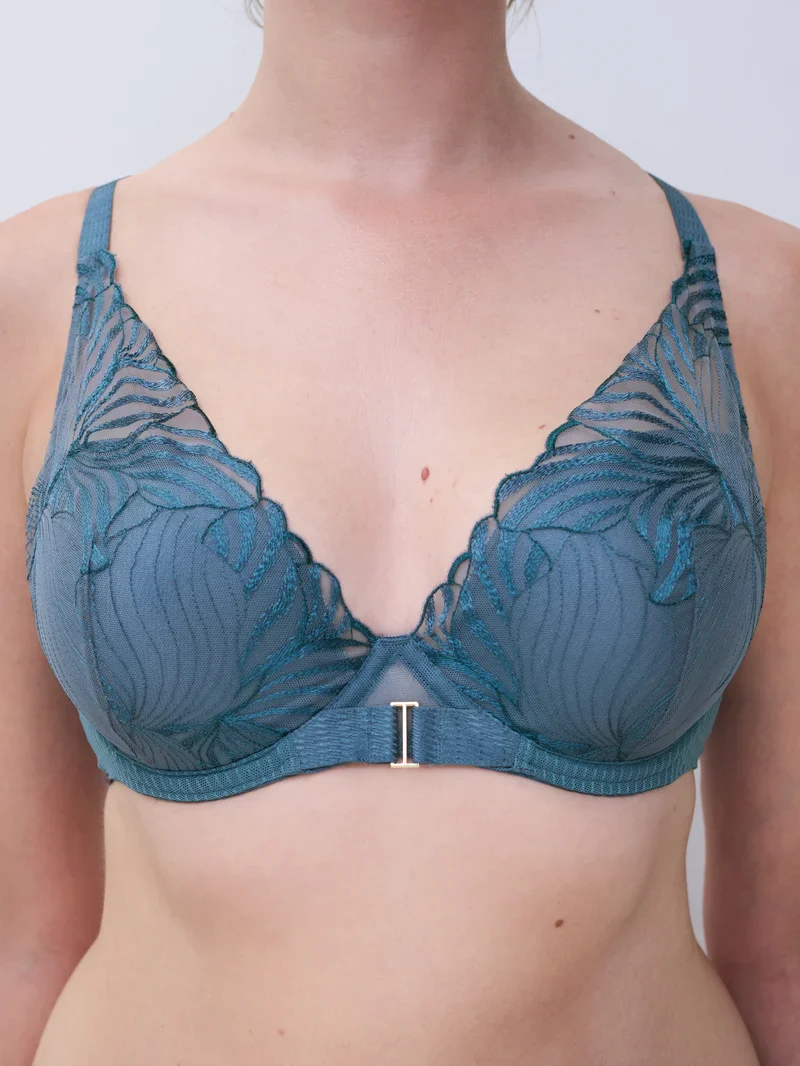 Chantelle - Soutien-gorge plongeant Legend Jeans Bleu – Image 4