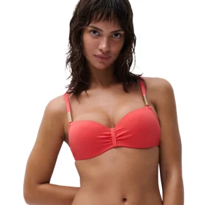 Maillots de bain Chantelle - Bikini Icon demi-bonnet Memory Coral vif