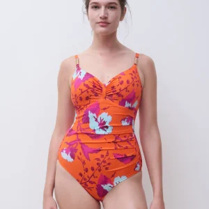 Maillots de bain Chantelle - Maillot de bain à armatures Icon Covering Fleurs peintes