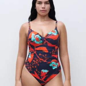 Maillots de bain Chantelle - Maillot de bain à armatures Icon Covering Ink Flowers