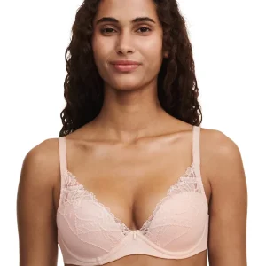 Chantelle - Soutien-gorge T-Shirt Plongeant Orangerie Dream Taffetas Rose