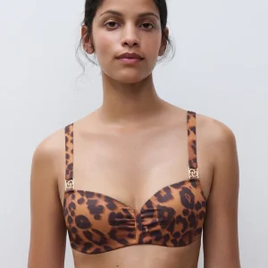 Maillots de bain Chantelle - Soutien-gorge demi-bonnet à mémoire de forme Sauvage Léopard sauvage
