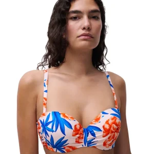 Maillot de bain Chantelle - Bikini bandeau Sauvage à fleurs de laurier