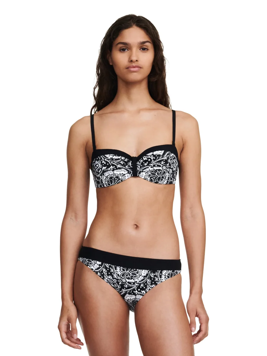 Chantelle Maillots De Bain - Slip De Bain Fleurs Fleurs Noires – Image 4