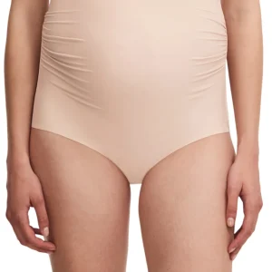 Chantelle - Slip Taille Haute Pure Maternité Beige Doré