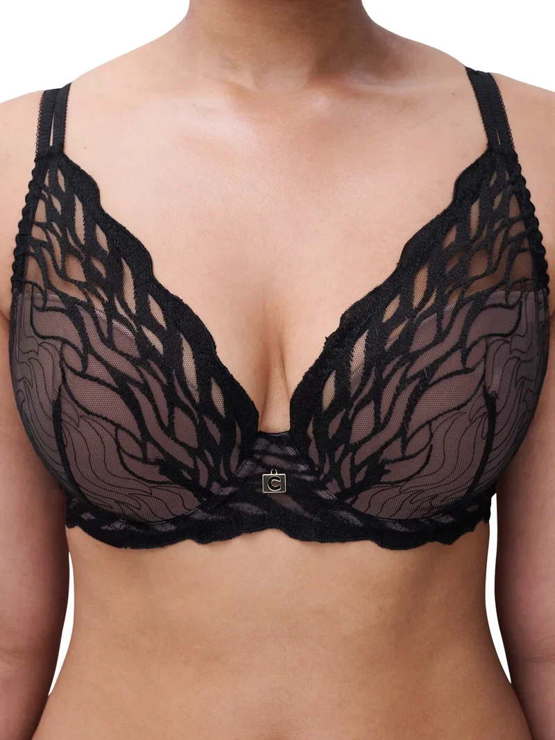 Chantelle - Soutien-gorge plongeant Vibe Noir – Image 3