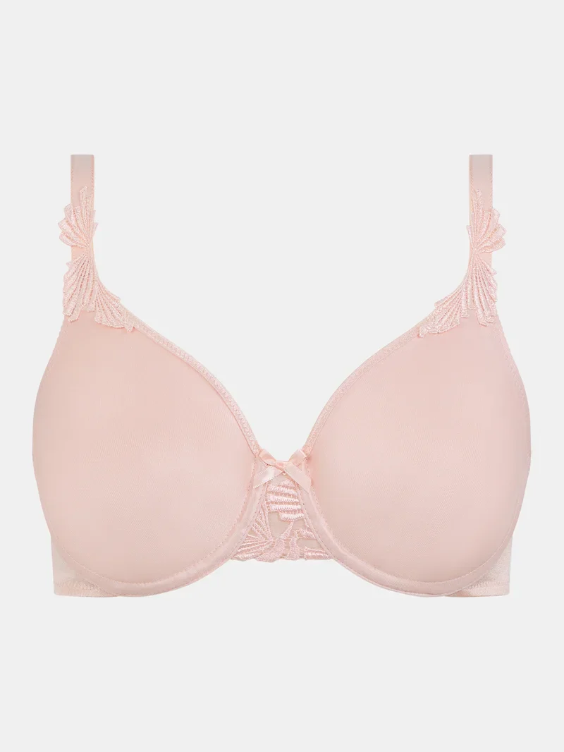 Chantelle - Soutien-gorge moulé Hedona en taffetas rose